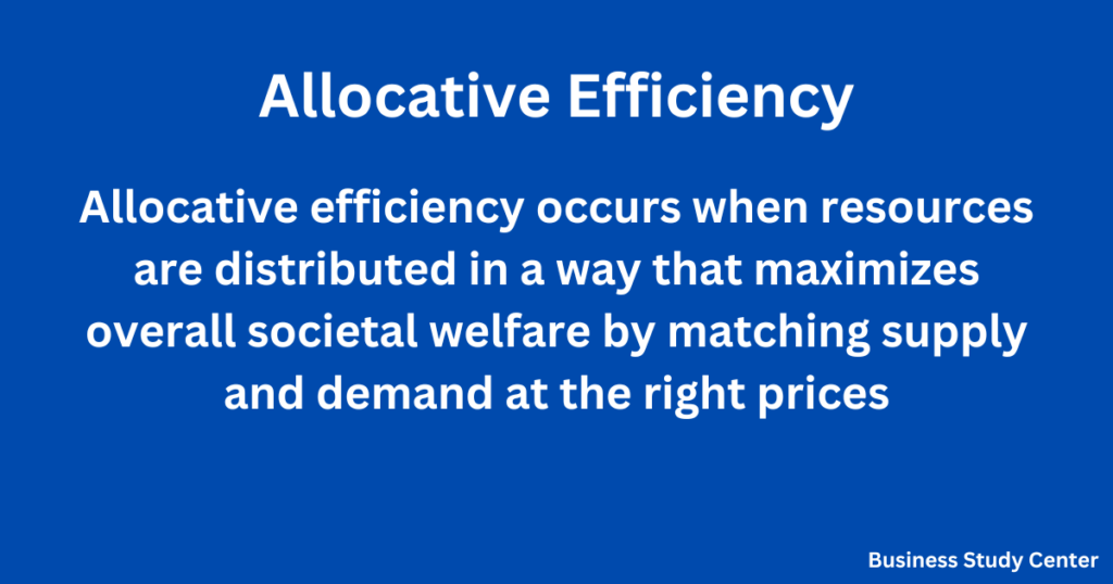 Allocative Efficiency