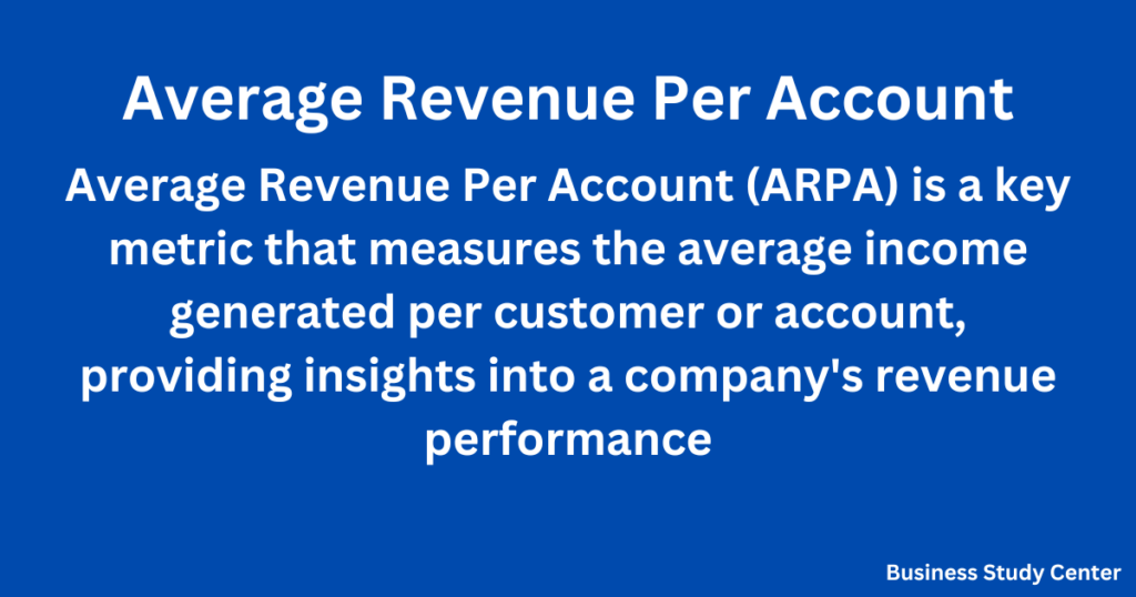 Average Revenue Per Account