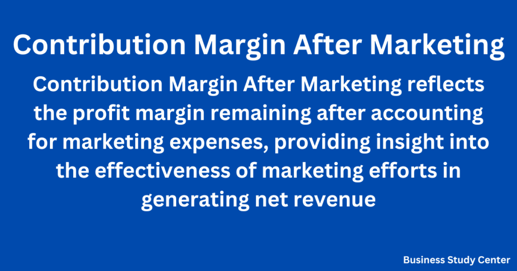 Contribution Margin After Marketing