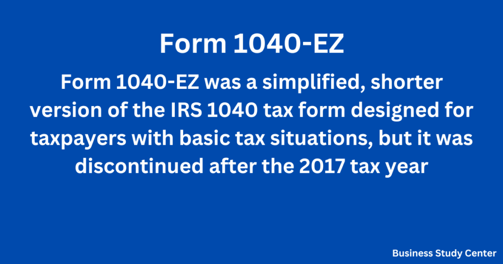 Form 1040-EZ