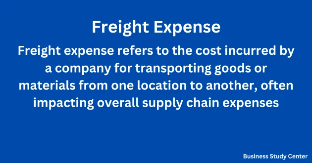 Freight Expense