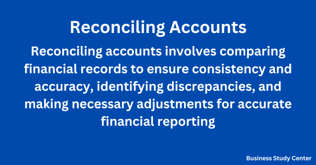 Reconciling Accounts