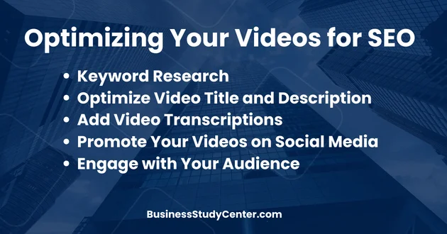 Optimizing Your Videos for SEO